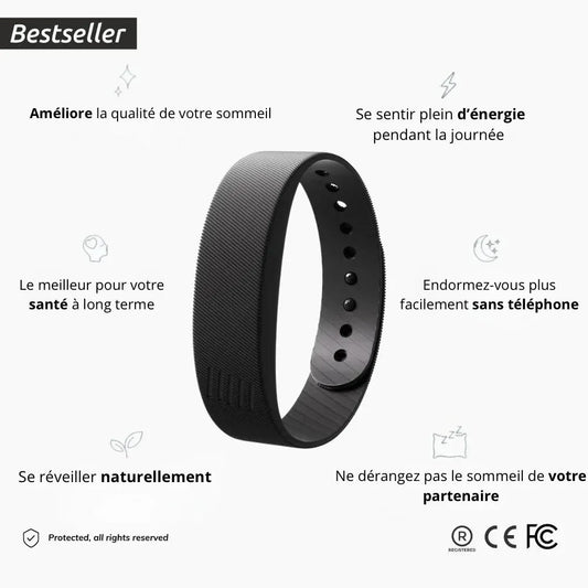Bracelet intelligent de réveil silencieux
