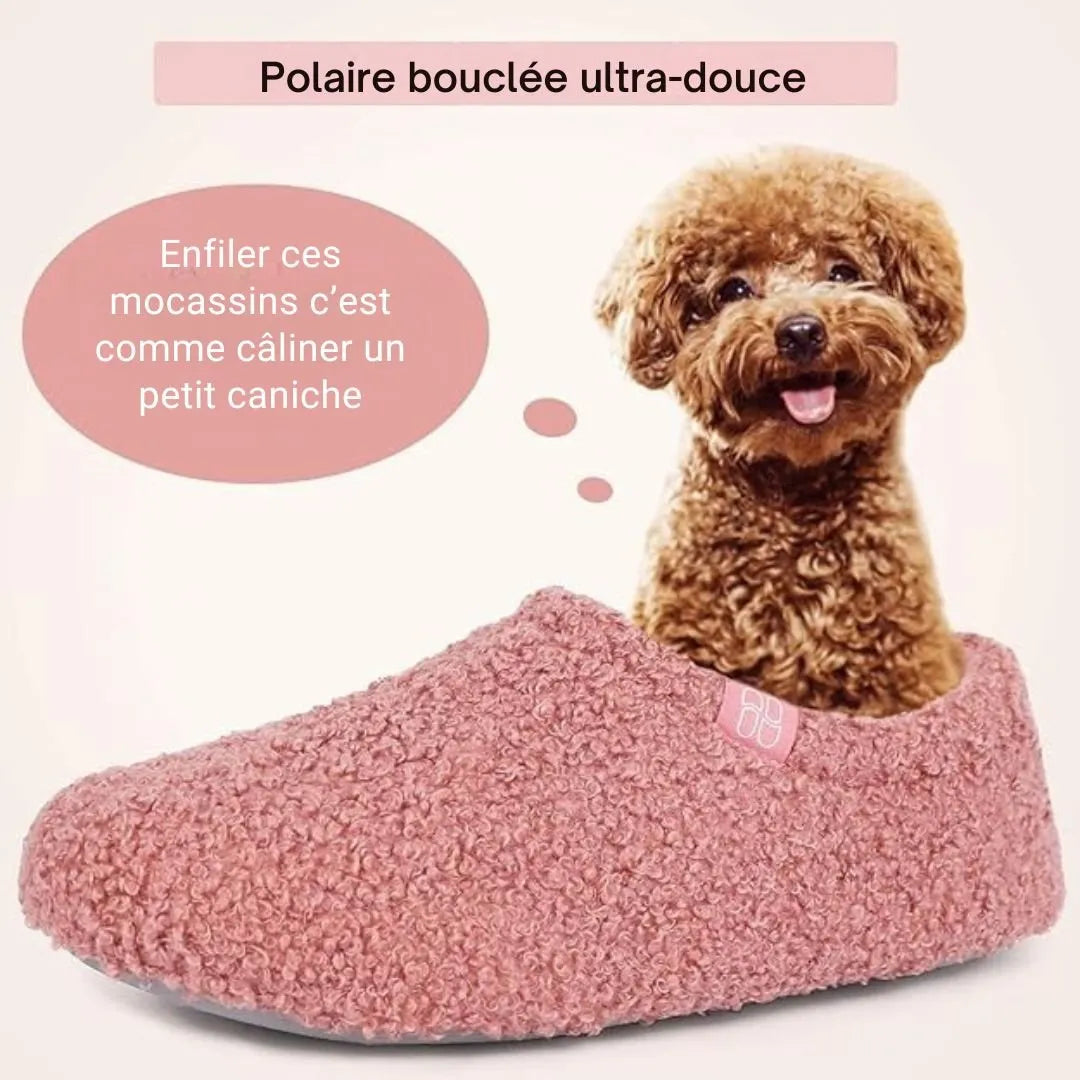 Mocassins cocooning à mémoire de forme