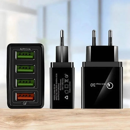 USB Ladegerät mit 4 Ports