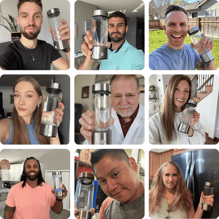 Hydrogen-Wasserflasche