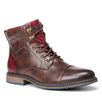 Bottines en cuir homme