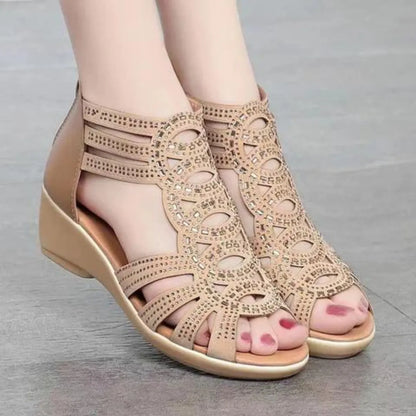 Sandales Confort à Petit Talon pour Femme
