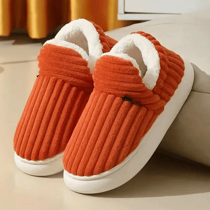 Chaussons cocooning doublés