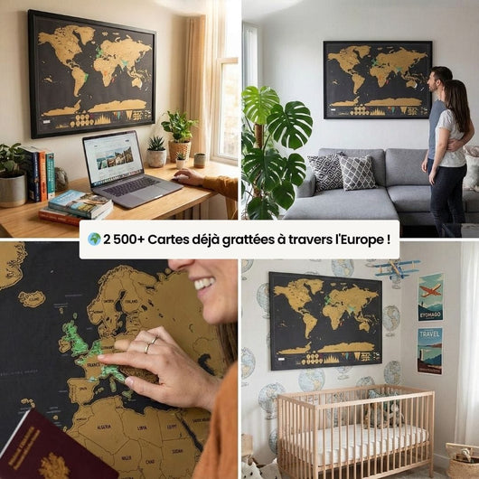 Carte du Monde à Gratter