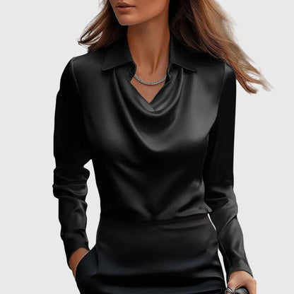 Elegante Satinbluse für Damen