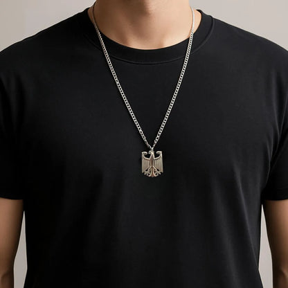 Edelstahlkette mit Adleranhänger