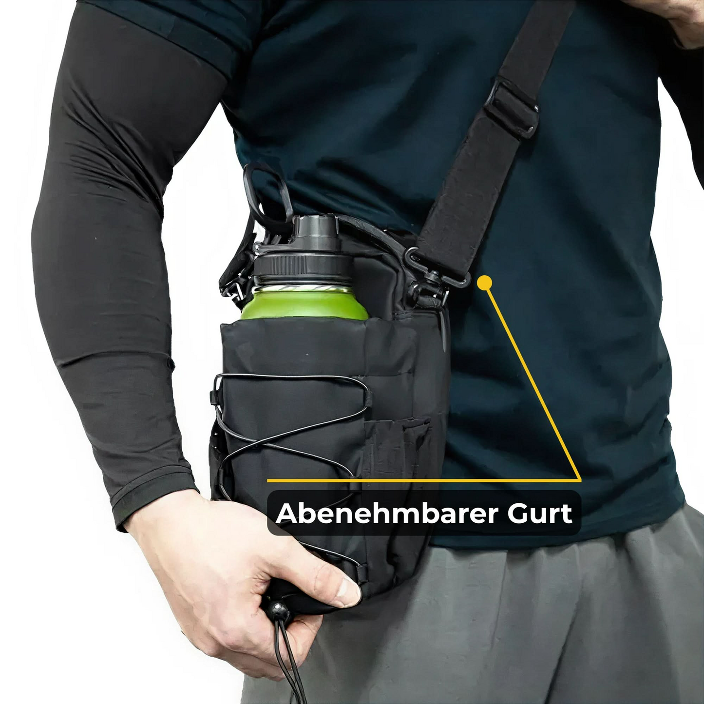 Kompakte Magnettasche für Flasche und Zubehör