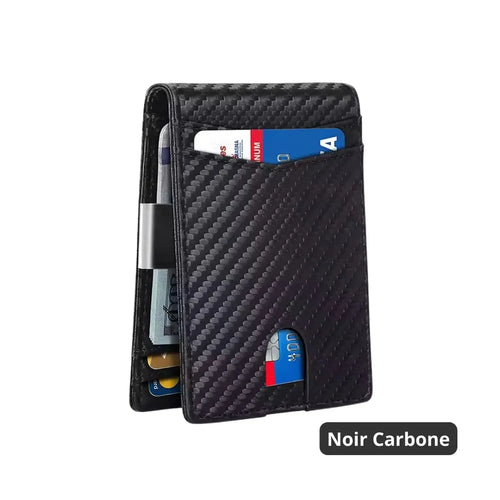 Portemonnaie en cuir anti-RFID