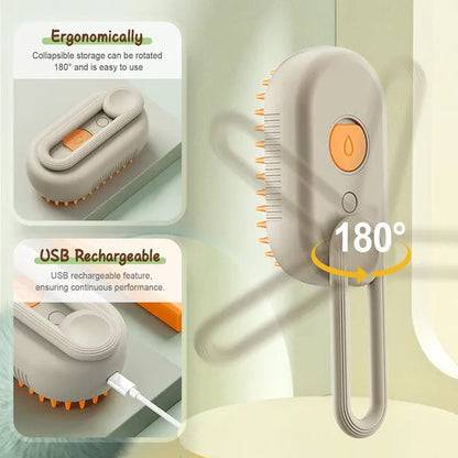 Brosse autonettoyante pour poils d’animaux