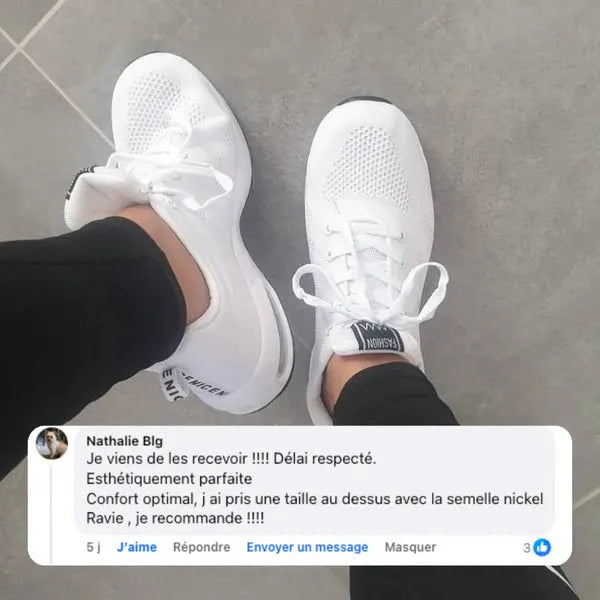 Baskets confort orthopédique respirantes