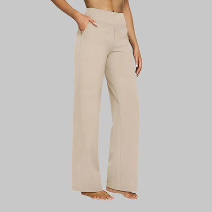 Pantalon stretch femme taille haute