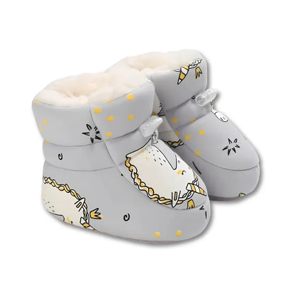 Chaussons bébé antidérapants et chauds