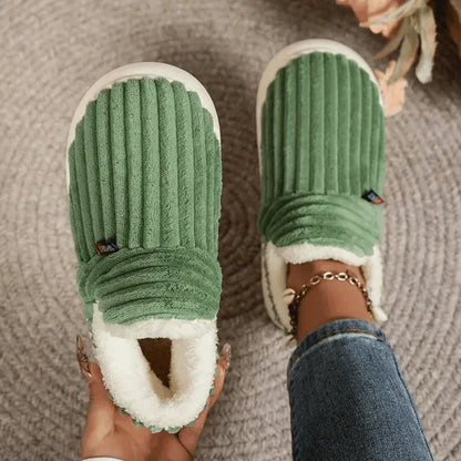 Chaussons cocooning doublés