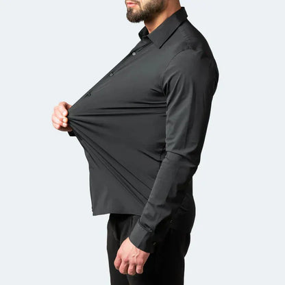 Elegantes Slim-Fit Hemd ohne Bügeln