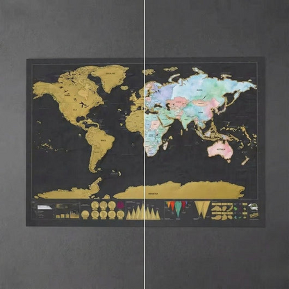Carte du Monde à Gratter