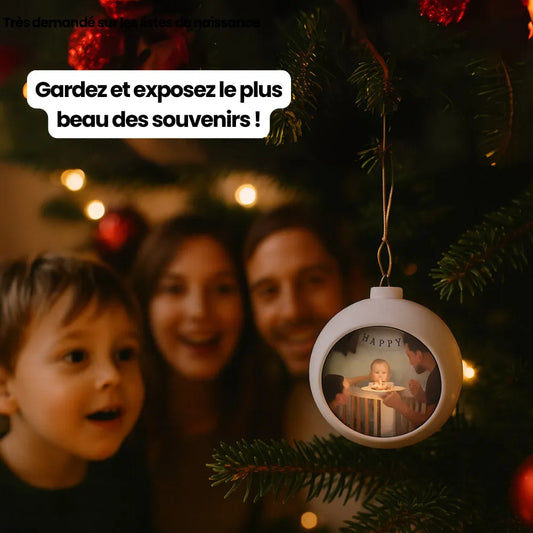 Boule Photo Personnalisée de Noël
