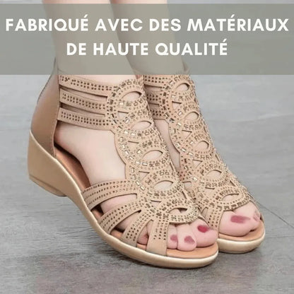 Sandales Confort à Petit Talon pour Femme