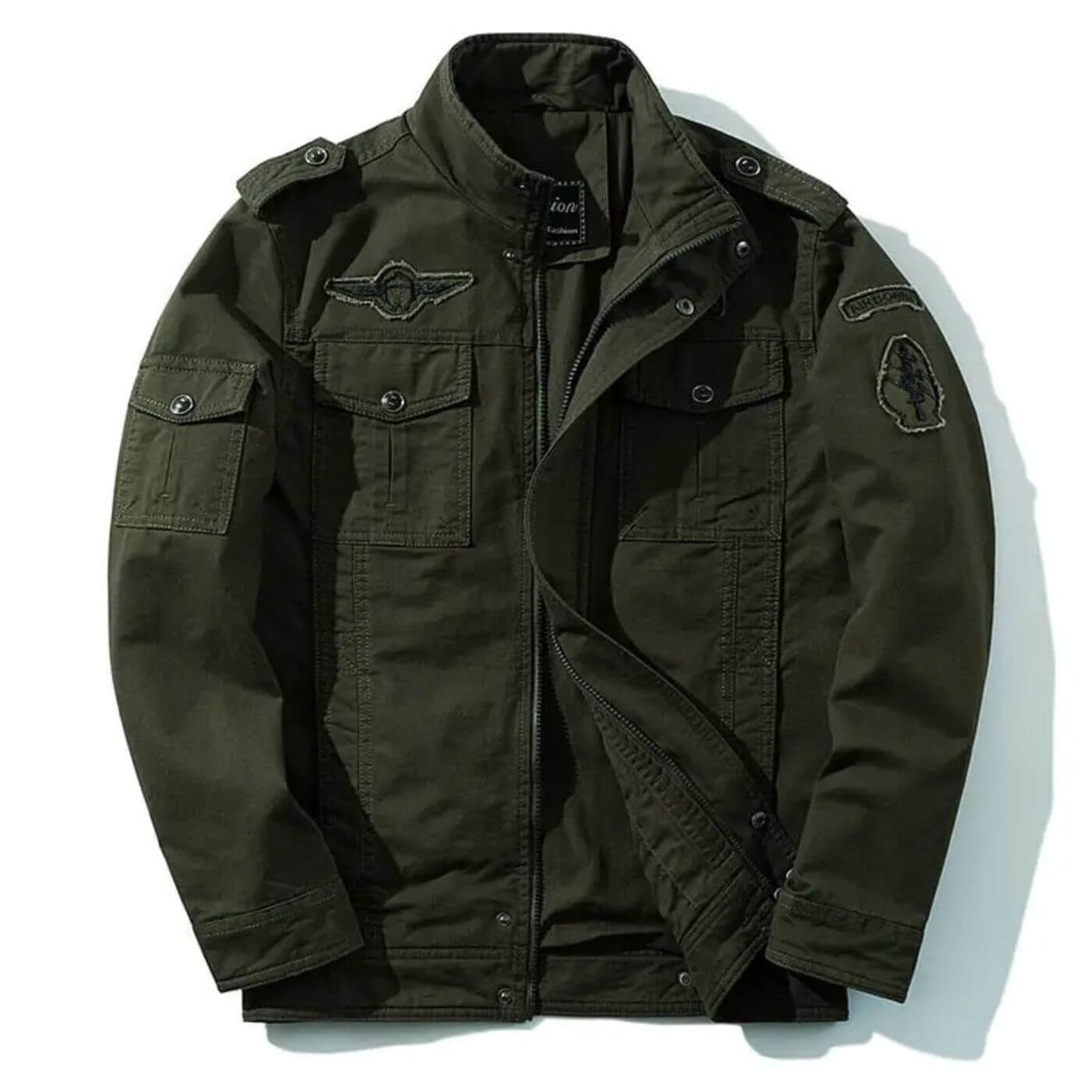 Veste militaire structurée pour hommes