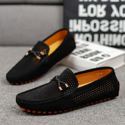 Mocassins cuir homme respirant