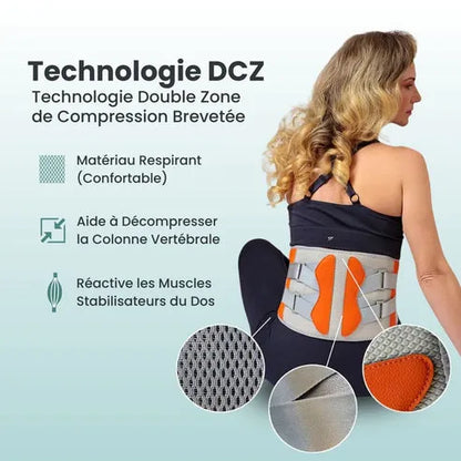 Ceinture lombaire chauffante et massante