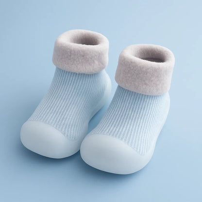 Chaussons bébé en coton épais