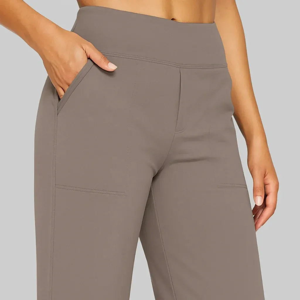 Pantalon stretch femme taille haute