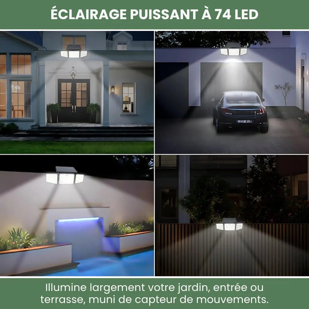Lampe solaire extérieure avec détecteur de mouvement