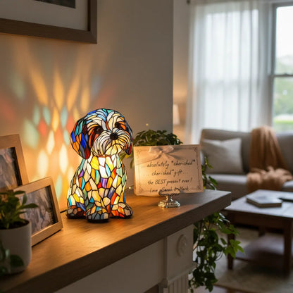 Lampe décorative en forme de chien