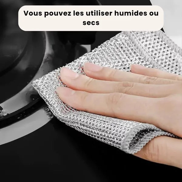 Chiffon Inox Réutilisable