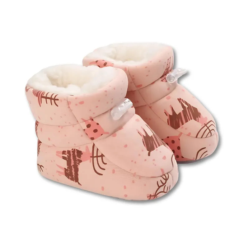 Chaussons bébé antidérapants et chauds