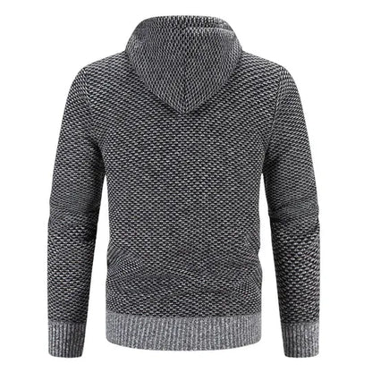 Herren Strickjacke mit Kapuze