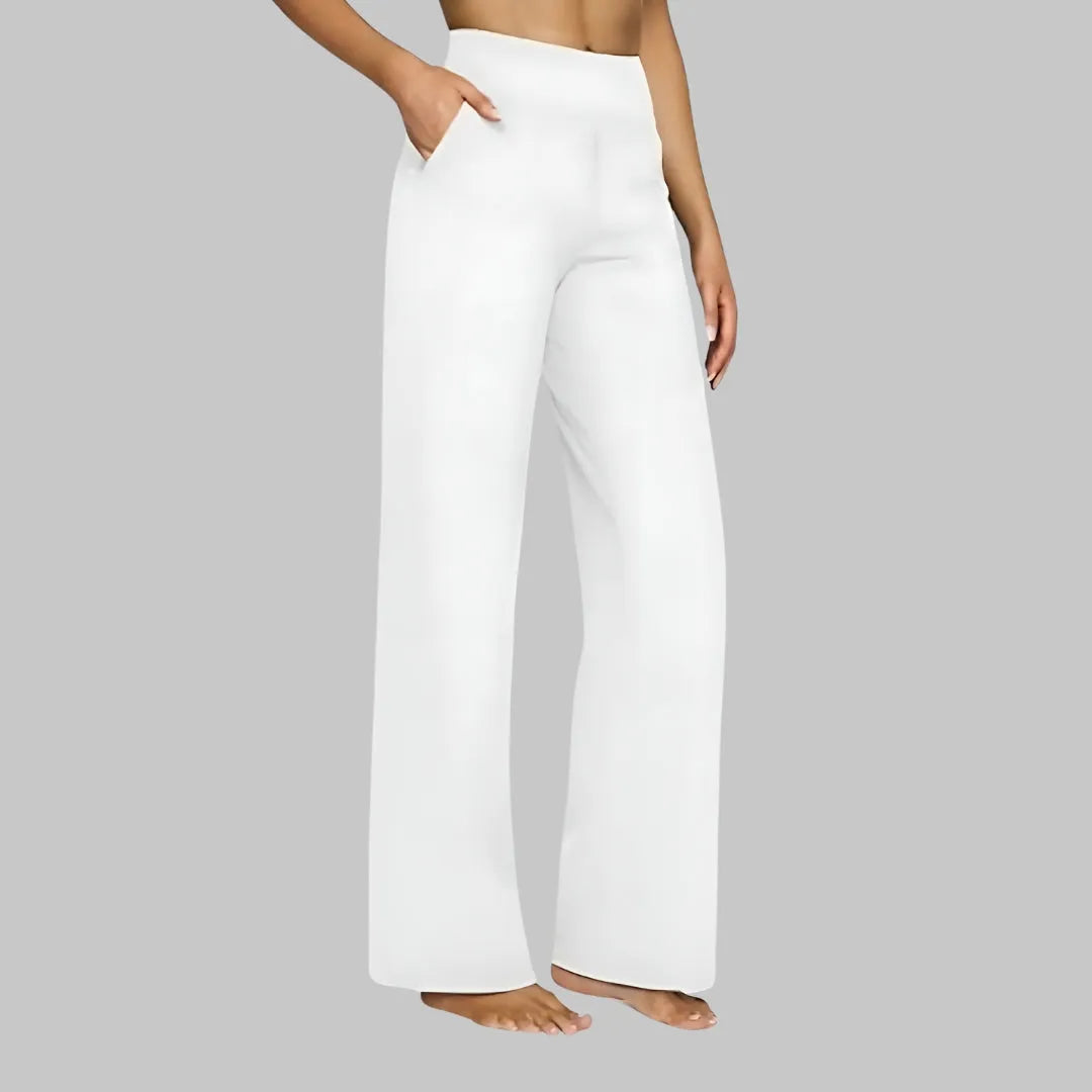 Pantalon stretch femme taille haute