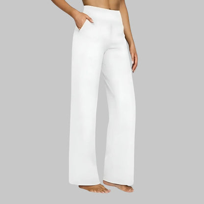 Pantalon stretch femme taille haute