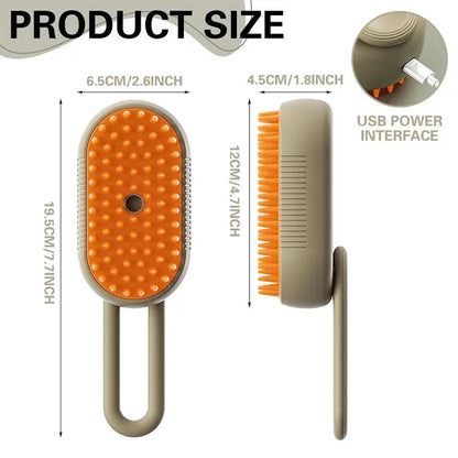 Brosse autonettoyante pour poils d’animaux