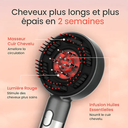 Brosse capillaire lumière rouge