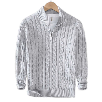 Pull en maille avec fermeture éclair