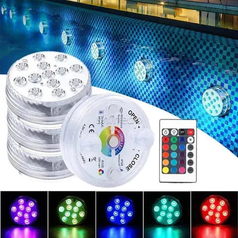 Lampes LED étanches multicolores