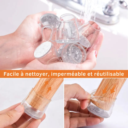 Protège-pieds en silicone pour chaises