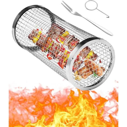 Panier de barbecue rotatif