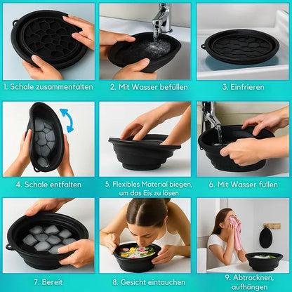 Bassin glacé pour le visage