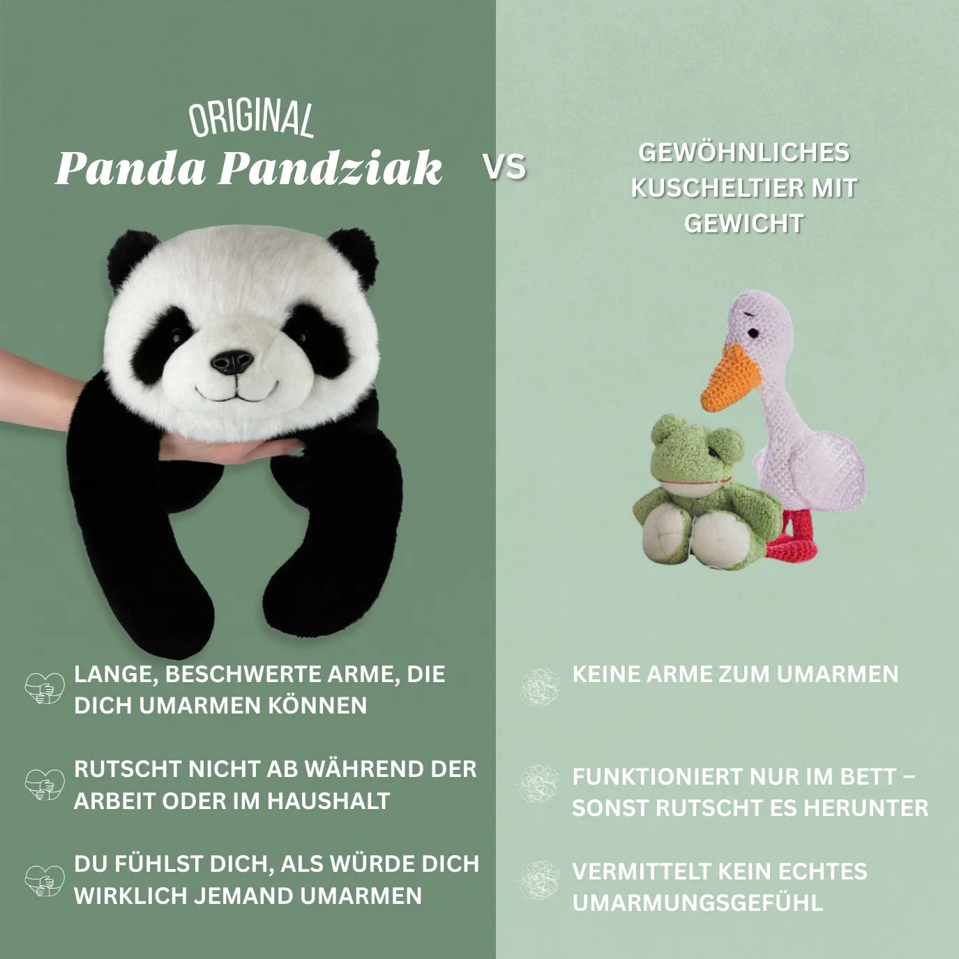 Gewichtetes Plüschtier Panda