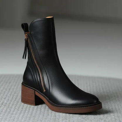 Elegante Lederstiefeletten