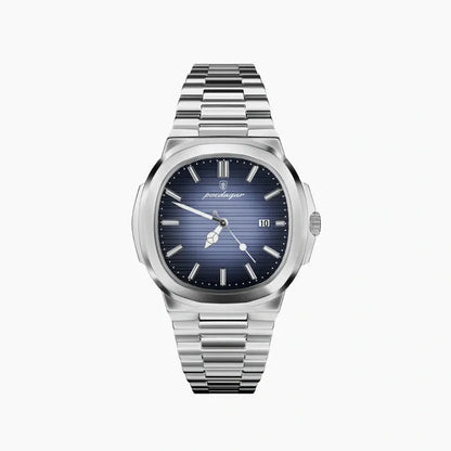 Edelstahl Armbanduhr mit grünem Zifferblatt – 41mm