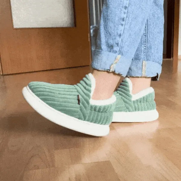 Chaussons cocooning doublés