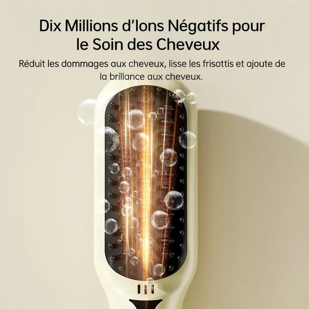 Brosse chauffante ionique