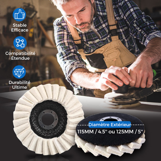 Disque de polissage en feutre