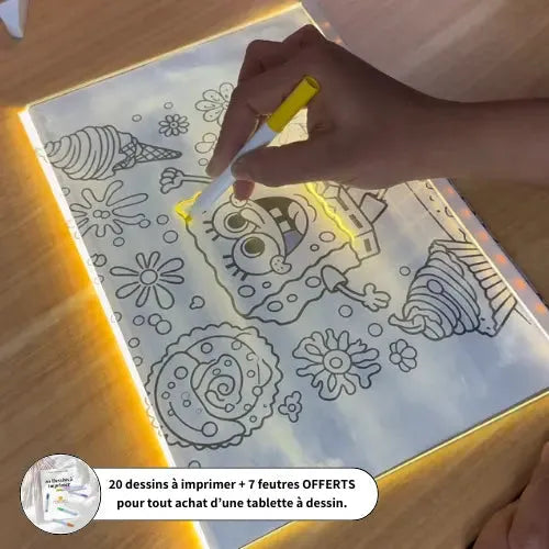 Tablette à Dessin Lumineuse LED