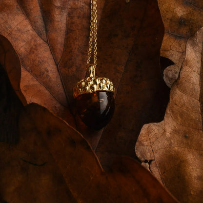 Pendentif cœur en ambre