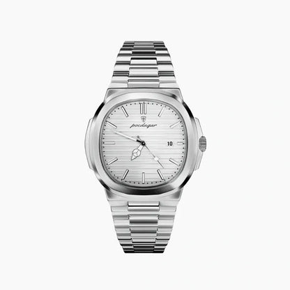 Edelstahl Armbanduhr mit grünem Zifferblatt – 41mm