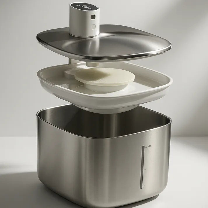 Fontaine à eau pour chats en inox